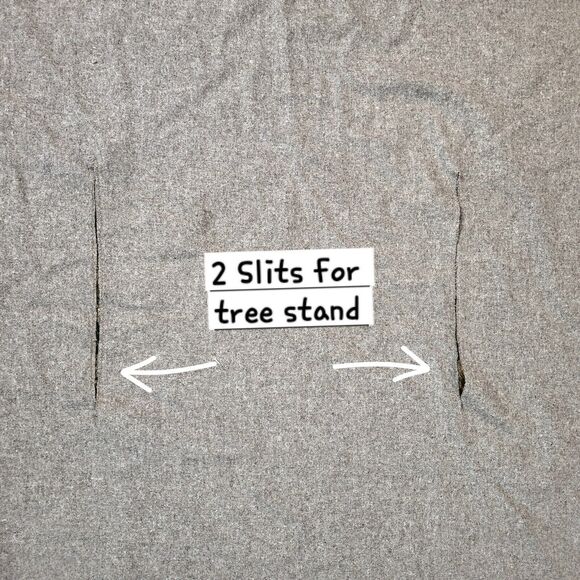 Boho Christmas Tree Skirt Wool Fringe Large Round Rustic Neutral Brown Simple - Picture 5 of 8